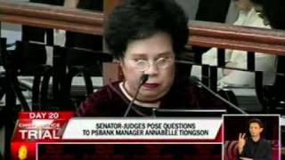 Santiago to Tiongson: You're acting pursuant to the language of the law