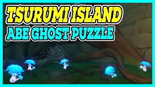 Abe Ghost Puzzle : Tsurumi Island Hidden Quest | Genshin Impact