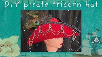 DIY pirate tricorn hat