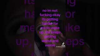 #vent #sad #mentalhealth #relatable #depression #tiktok