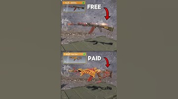 Free vs Paid Legendary AK47 in CODM