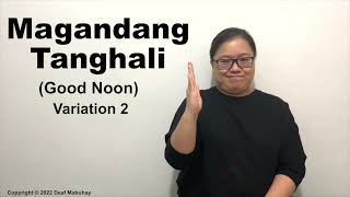 All in Greeting in Filipino Sign Language