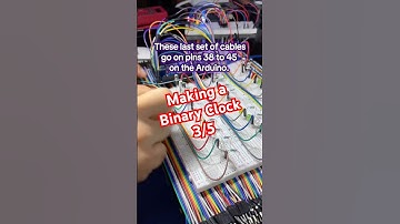 (3/5)Making a Binary Clock using Arduino Mega 2560!! 🔥⏰ #arduino #coding #arduinoprogramming
