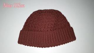 :    -.   / Women's cap crochet