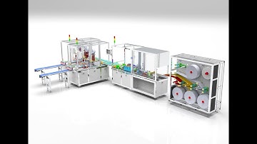 1-2 face mask making machine with safety 3D design model