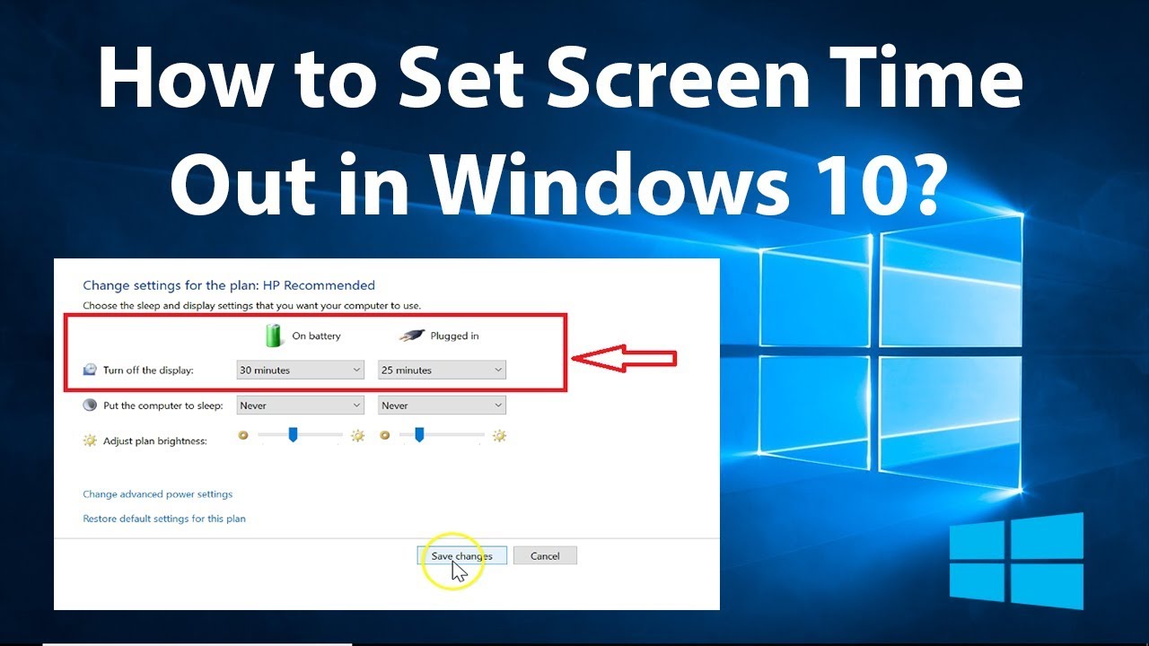 How to Set Screen Time Out in Windows 10? - YouTube