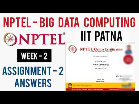 NPTEL: Big Data Computing Assignment 2 Answers | Week 2 Quiz Answers|Big Data Computing by IIT PATNA