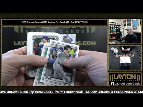 2020 Bowman Baseball HTA Jumbo 4 Box Break #20