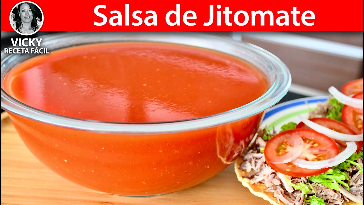 Salsa de Jitomate para Antojitos Mexicanos | #VickyRecetaFacil | VICKY RECETA FACIL