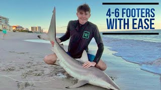 Complete Guide To Shark Fishing!  **Part 2** Step-by-Step at The Beach