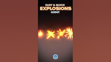 Easy Explosions in #GODOT #gamedev #indiedev #vfx