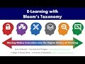 E-Learning with Bloom's Revised Taxonomy