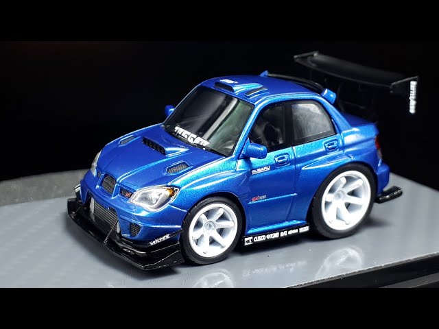 ミニカー eraQ x YM Model Subaru Impreza WRX STI Tooned Subaru Impreza WRX STI by YM Model EraQ resin model car