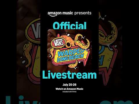LIVE from the pit! watch the @VansWarpedTour long beach livestream on @amazonmusic July 25-26  🌊