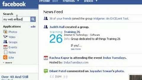 Widgenie, Excel, and Facebook!