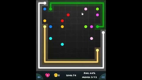 flow game facebook - jumbo pack level 74 Connect the dots