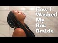 How I Washed My Knotless Box Braids