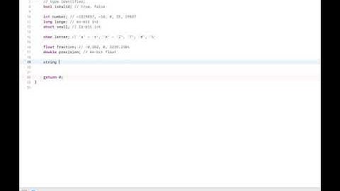 C++ Tutorial: Primitive Data Types
