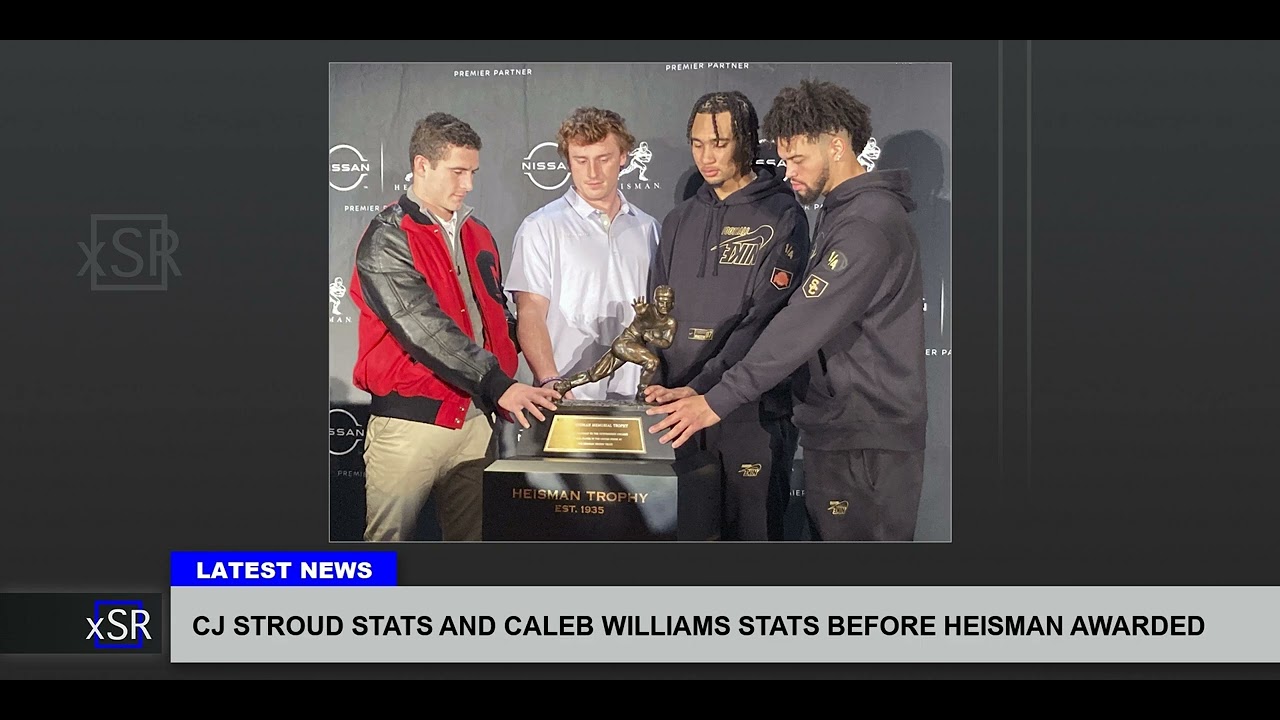 CJ Stroud Stats And Caleb Williams Stats Before Heisman Awarded YouTube