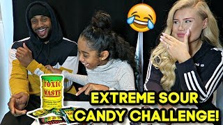 EXTREME SOUR CANDY Toxic Waste Challenge | The TRAC Family