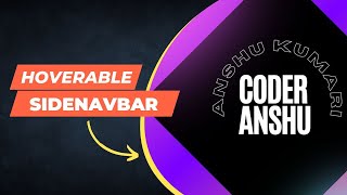 Hoverable Sidenav  Buttons | Sidenav buttons using html css