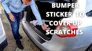 FITTING A BUMPER PROTECTION STICKER