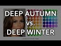 Deep Autumn vs Deep Winter - Seasonal Color Analysis