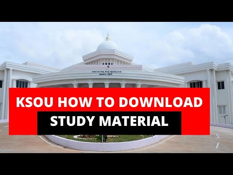 KSOU How to download study material Method -1