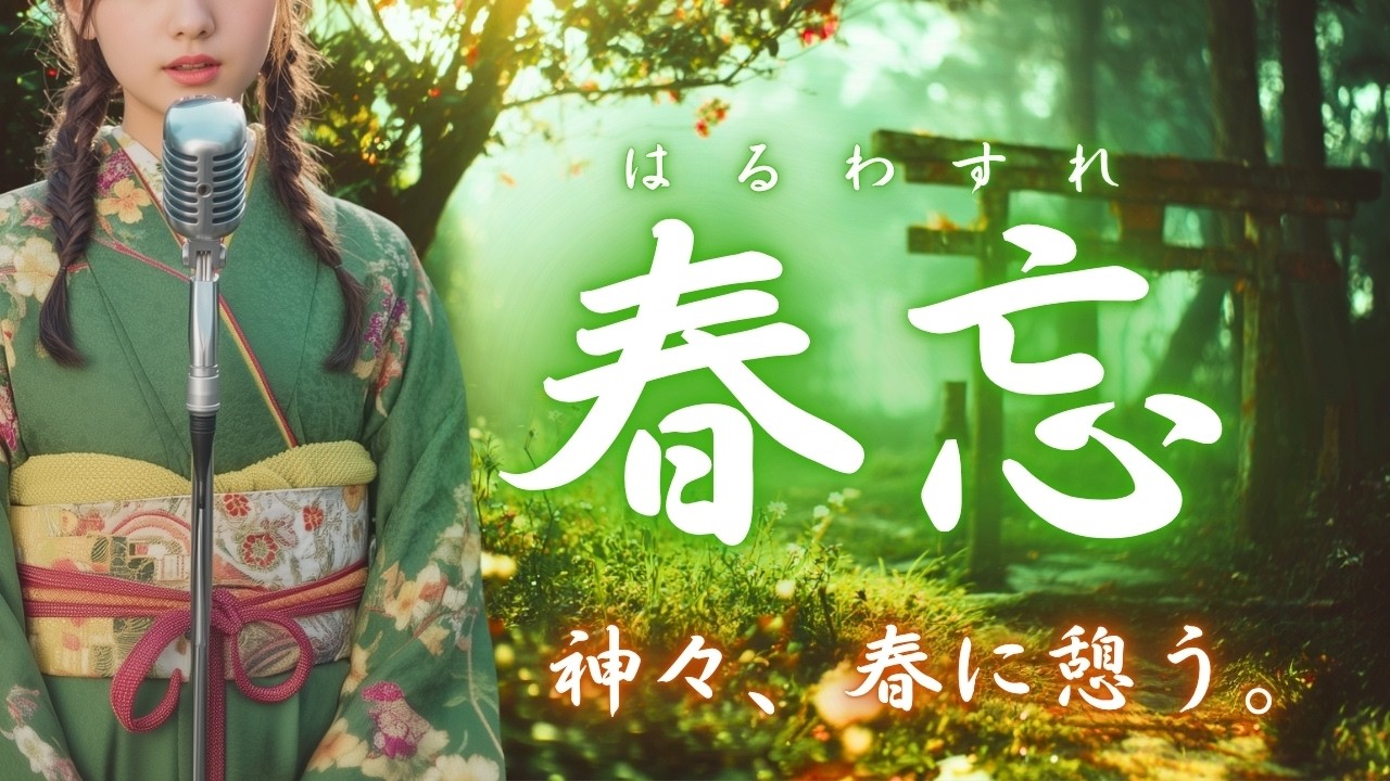 【日本の祈り歌】『春忘（はるわすれ）』– 時を忘るる、春の社｜古風｜和風｜祈り｜神話｜