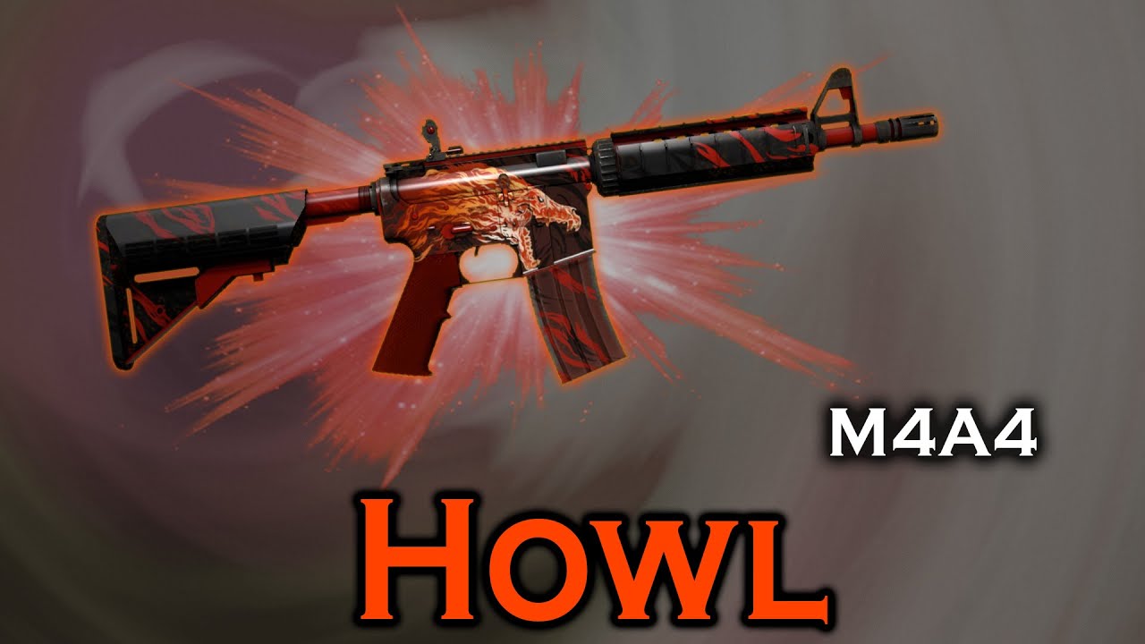 Howl M4A4 StatTrak stickers skin preview FN/MW/FT/WW/BS - YouTube
