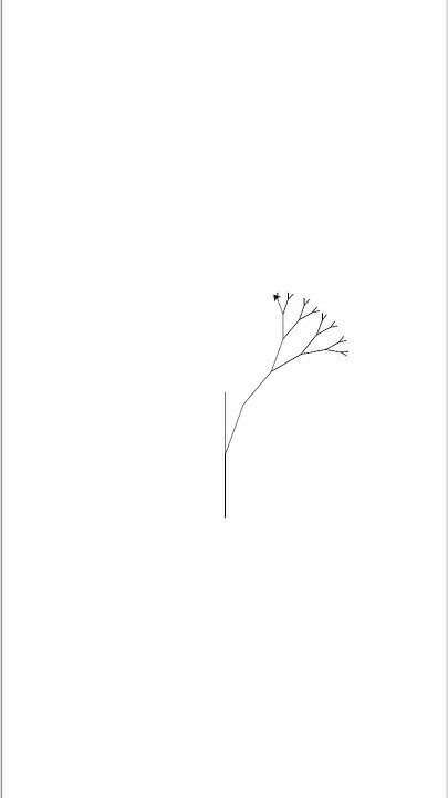Python Turtle Fractal tree drawing #shorts - YouTube
