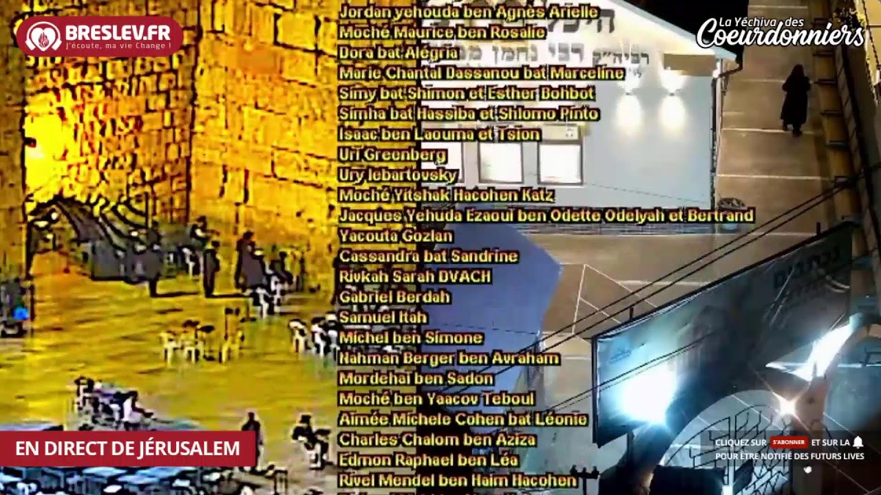 LIVE Tikoun Haclali - 4 HECHVAN - Breslev - Ouman -