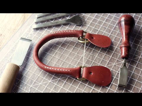 Making a Tubular Leather Handle // TUTORIAL 