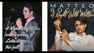 Matteo Bocelli Adds Latin America To His Tour