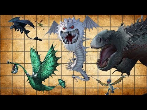 How To Train Your Dragon Size Chart