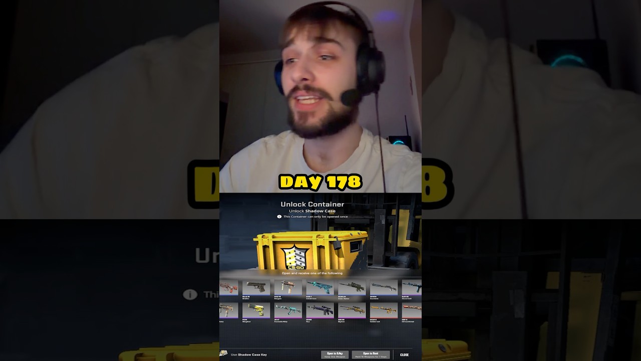 Открываю по одному кейсу каждый день, пока не получу золото. День 178 