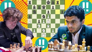 Magnus Carlsen vs Nihal Sarin chess game 21