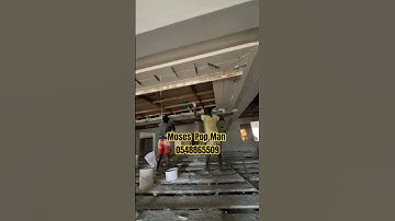 Work on a Pop Ceiling in a building in Ghana 🇬🇭 #buildinginghana