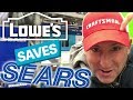 IS SEARS CLOSING? Lowes Sells Craftsman tools... IS SEARS CLOSING? Lowes Sells Craftsman tools...