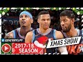 Russell Westbrook, Carmelo Anthony & Paul George XMAS Highlights vs Rockets (2017.12.25) - UNREAL!