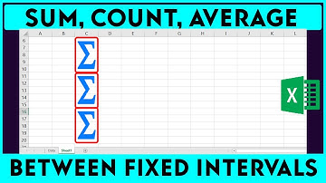 How to use OFFSET function: Sum between fixed intervals 😍😍