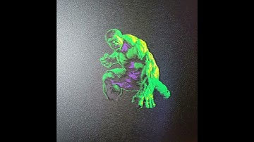 Hulk Only, 3D Filament Painting, Hueforge, Timelapse  #3dprinting #filament