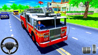 Real Flying Fire Truck Robot Rescue Simulator -  Best Android Gameplay FHD screenshot 4