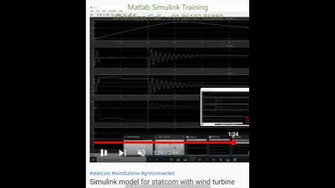 Simulink model for statcom with wind turbine -MATLAB ASSIGNMENTS PROJECTS