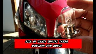 Cara Ganti dan Review Lampu LED OSRAM VS RTD 3 Sisi untuk Sepeda Motor Vario 125