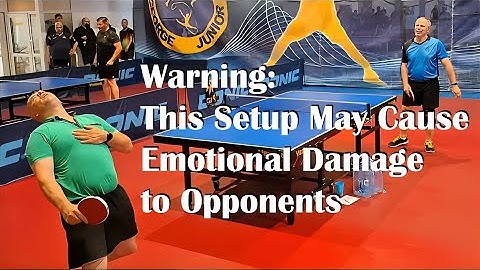 This Setup May Cause Emotional Damage to Opponents: Short Pips on Forehand & Antispin on Backhand