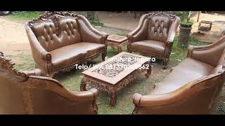 Kursi Tamu Jati Ukir Meja Ketapang - Putushima Furniture Jepara