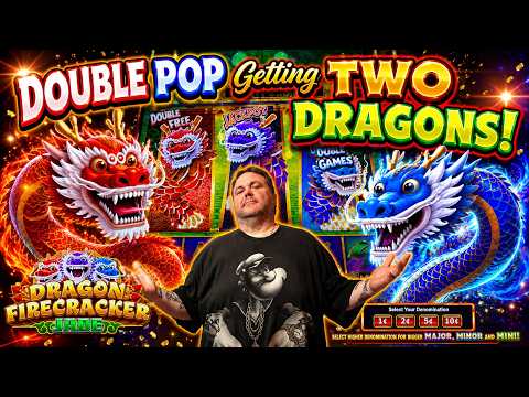 🚨New Game Alert🚨Dragon🐲Firecracker🧨Jade💎We Get a DOUBLE DRAGON BONUS! #casino #money #slot
