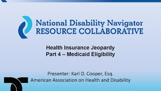 Health Insurance Jeopardy Part 4: Medicaid Eligibility