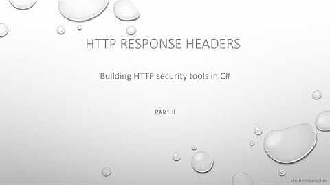 Building a HTTP Response Headers security control in C# Part 2